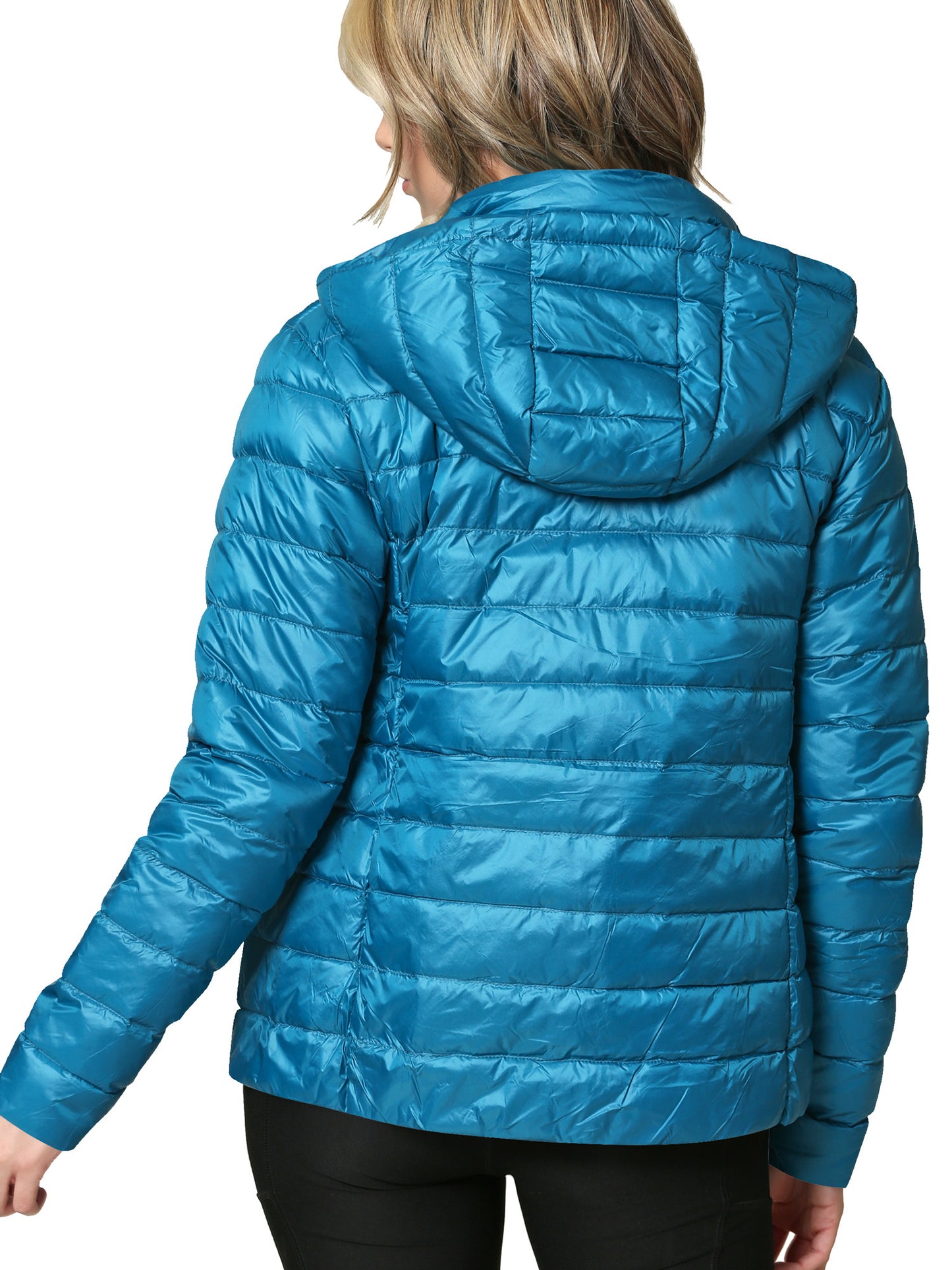 Women's Ultra Light Weight Packable Down Jacket with Removable Hood