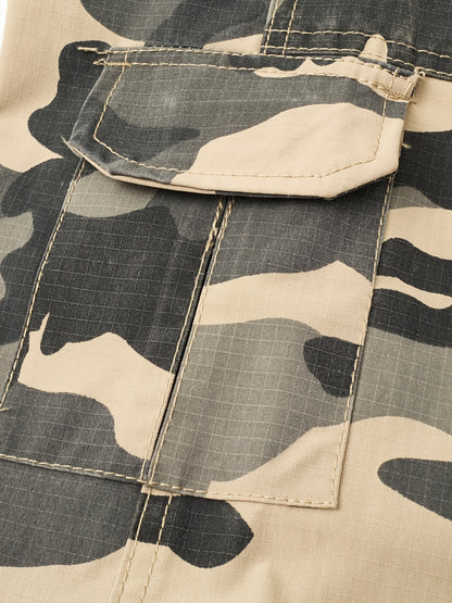 Men'S Heavy-Duty Tactical Cargo Pants - Camo Camouflage (Green/Brown/Beige) with Multi-Pocket Design, Belt Loops & Zippered Pouches - All-Season Outdoor Pants for, Hunting, (Plus Size Available, PLUS SIZE