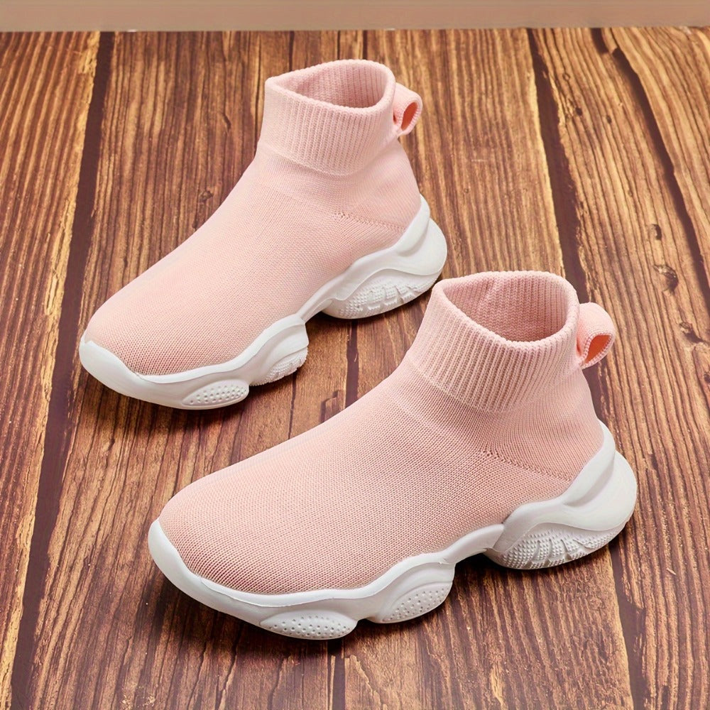 Kids Sock Sneakers - Breathable High-Top Running Shoes