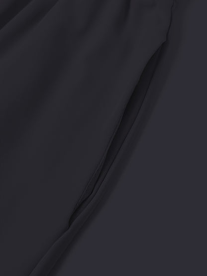 Women'S Frosted Pocket Brush Pants with Elastic Ribbed Toe Binding Work Pants