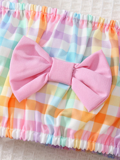 Baby Multicolor Polyester Striped Romper - product view 7