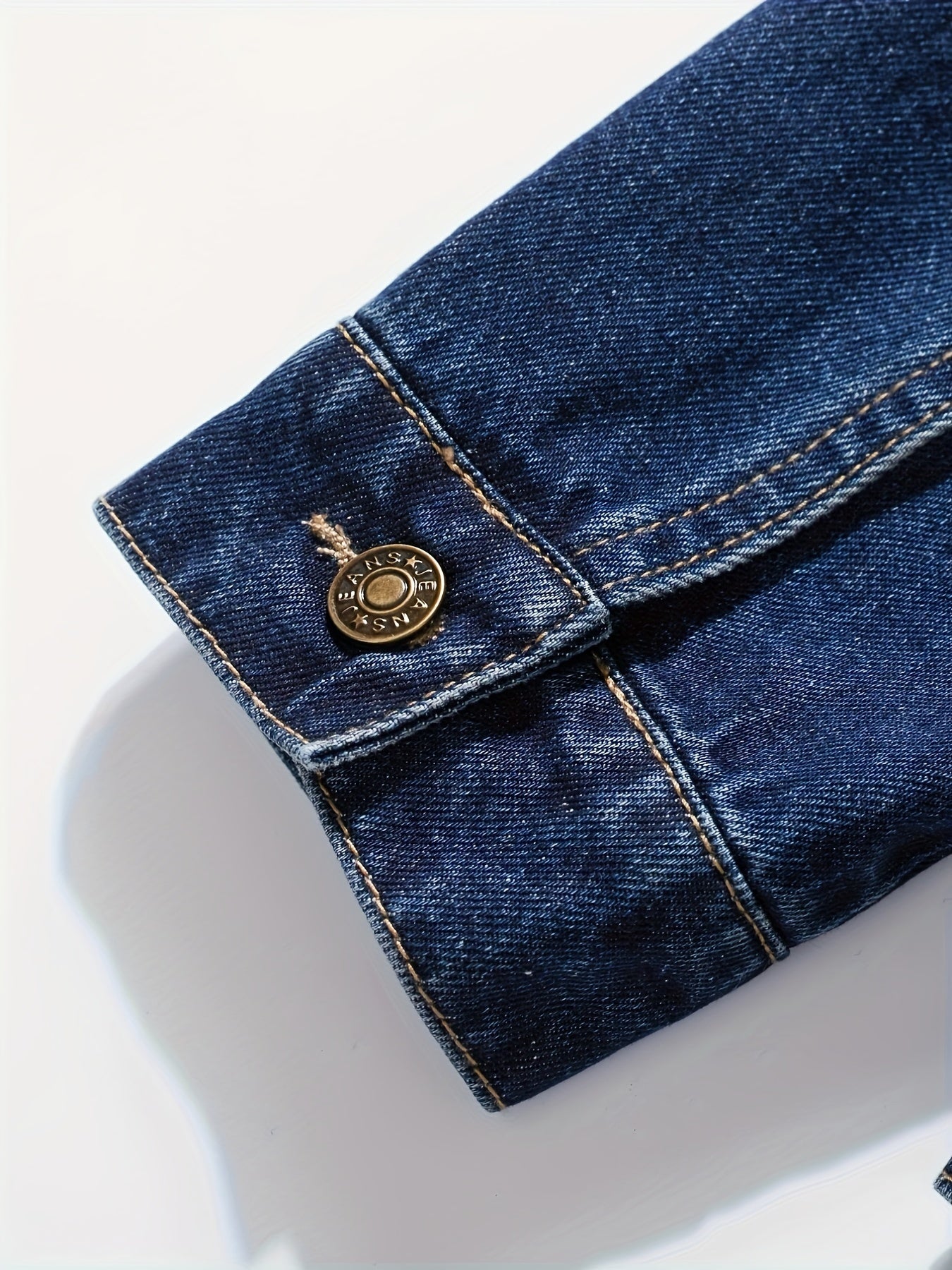 Men'S Vintage Denim Jacket, Casual Urban Style Multi-Pocket Denim Coat