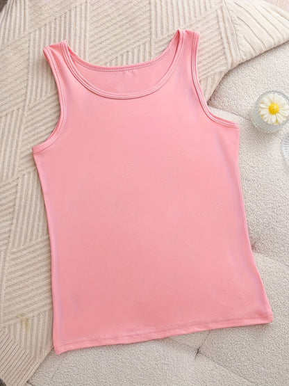 6pcs Women's Soft Sticky Blouses - Sleeveless Shirts with Semi-Sheer Adhesive Top Layer (No Padding), Breathable All-Season Vest for home & Layering, Red/Beige/Black/White/Grey - Casual Sleeveless Blouses for s, Hand Washable
