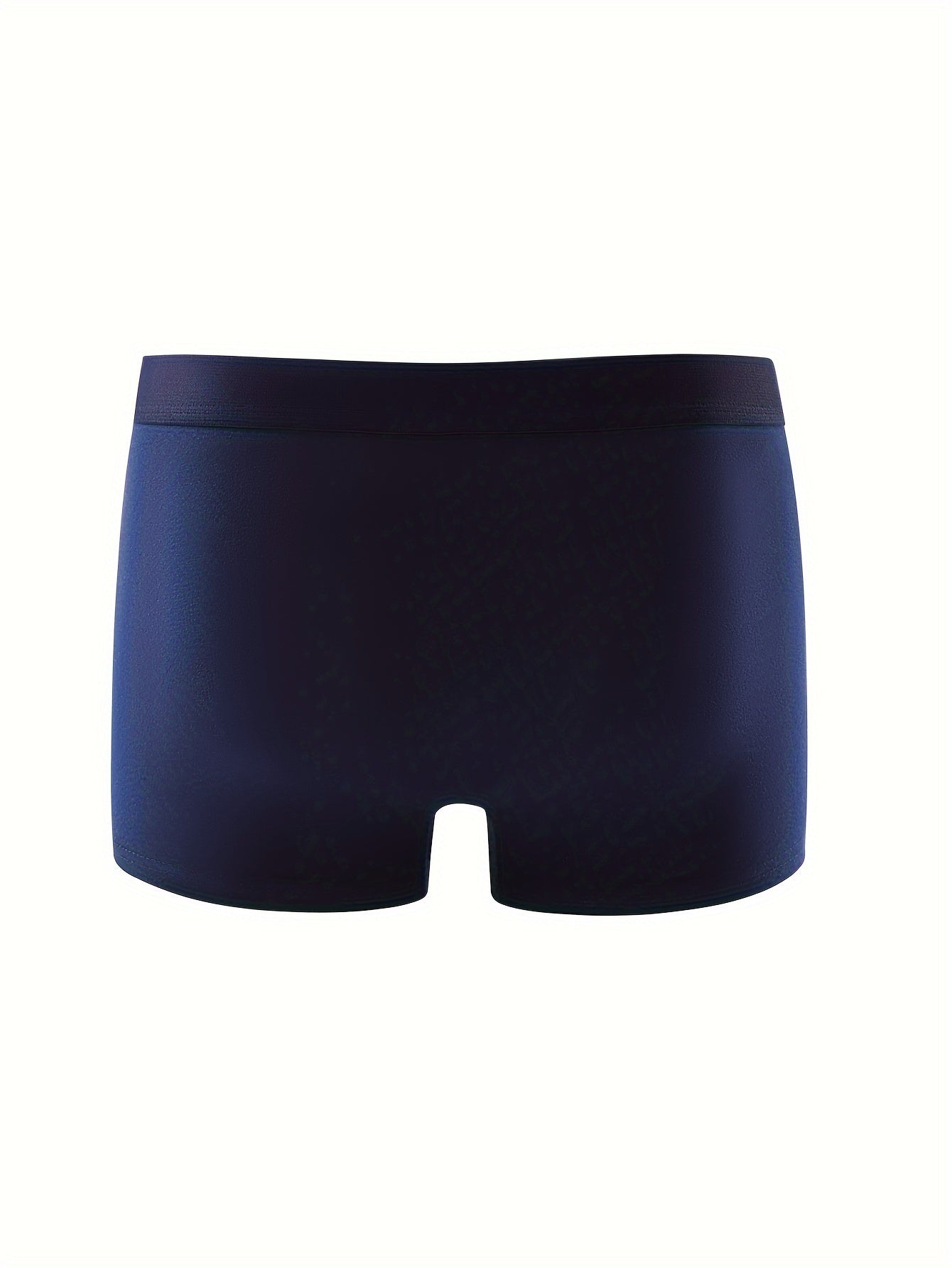 Men's Trendy Solid Color Boxer Shorts, Plus Size Men's High-Quality Breathable Fashion Underwear
