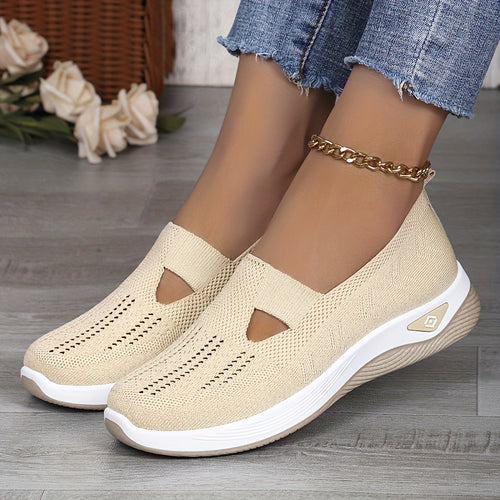 Wide Fit Women's Loafers Slip On Casual Work Shoes Soft Cushion Insole Comfortable Office Loafers, Women Shoes, Sneakers