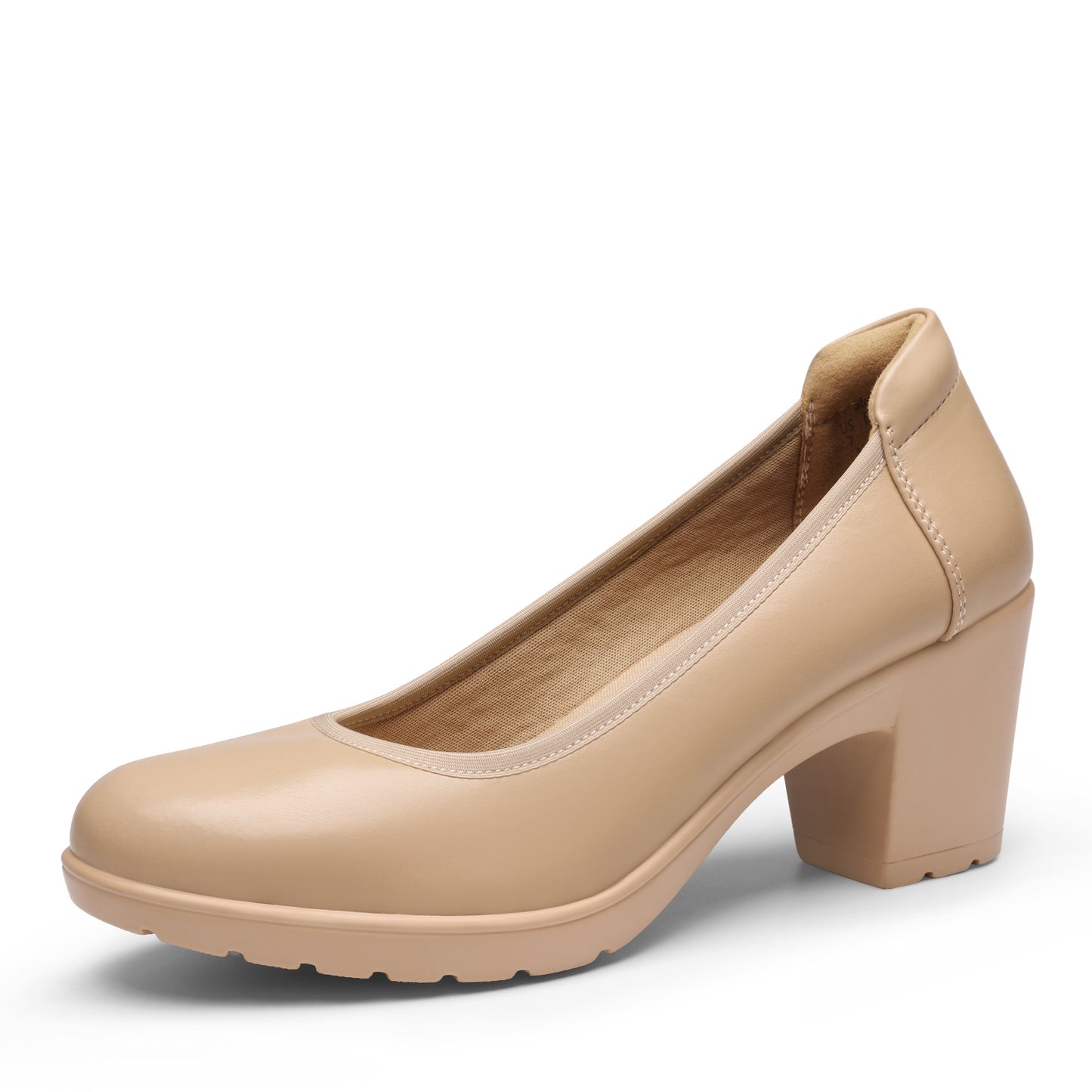 Women's Chunky Closed Toe Low Block Heels Work Pumps Comfortable Round Toe Dress Wedding Shoes One Foot Kick Design Fashionable Bride Bridesmaid Wedding Party Party Holiday Formal Shoes