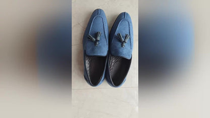 Men'S Slip-On/Lace-Up Casual Shoes - EVA/ Upper & /Rubber Sole, Mid-Top Comfortable Design with Decorative Tassel
