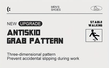 Men's Work & Safety Boots - Puncture Resistant & Non-Slip Sole 061221