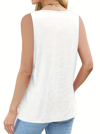 Women's Fashionable And Elegant Vest, Durable And Versatile Clothing, A Must-have for Trend Enthusiasts, Suitable for Spring, Summer, And Autumn.