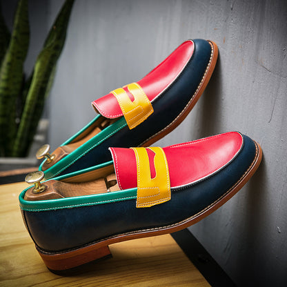 Men's Dress Penny Loafers Comfort Business Casual Slip-on Loafer Shoe Multicolor for Office Daily Walking Driving Shoes