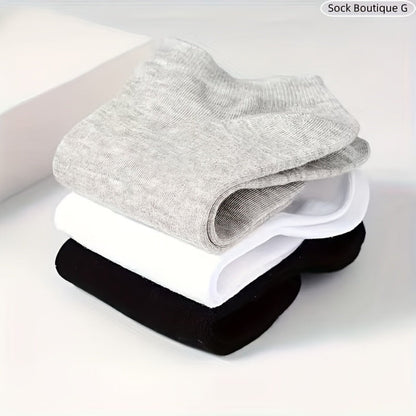 Women's Solid Color Socks - Breathable Multi-Pack