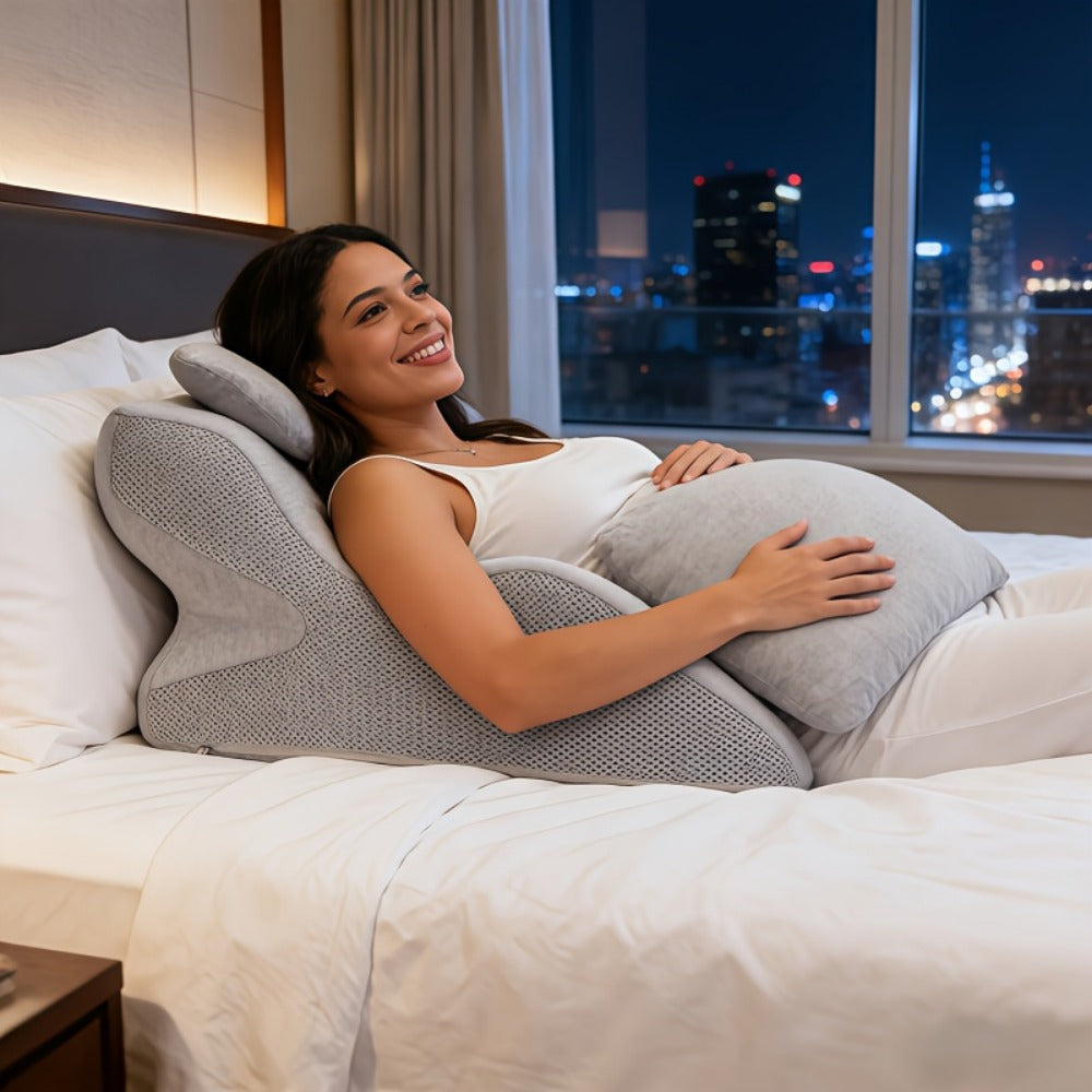 Women's Multi-Position Pregnancy Pillow - Soft Bed and Sofa Support