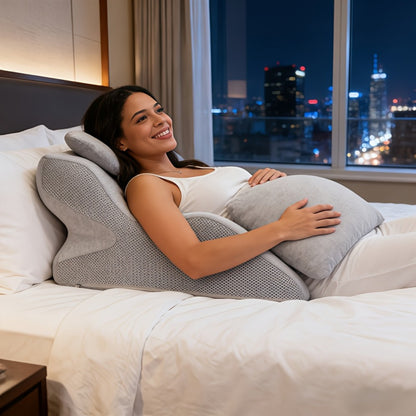 Women's Multi-Position Pregnancy Pillow - Soft Bed and Sofa Support