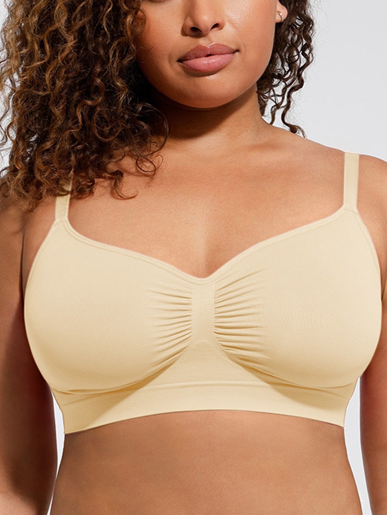 Women's Wireless Push Up Bra Stretch Comfort Bralettes No Underwire Bra Tshirt Bras Sports Bra