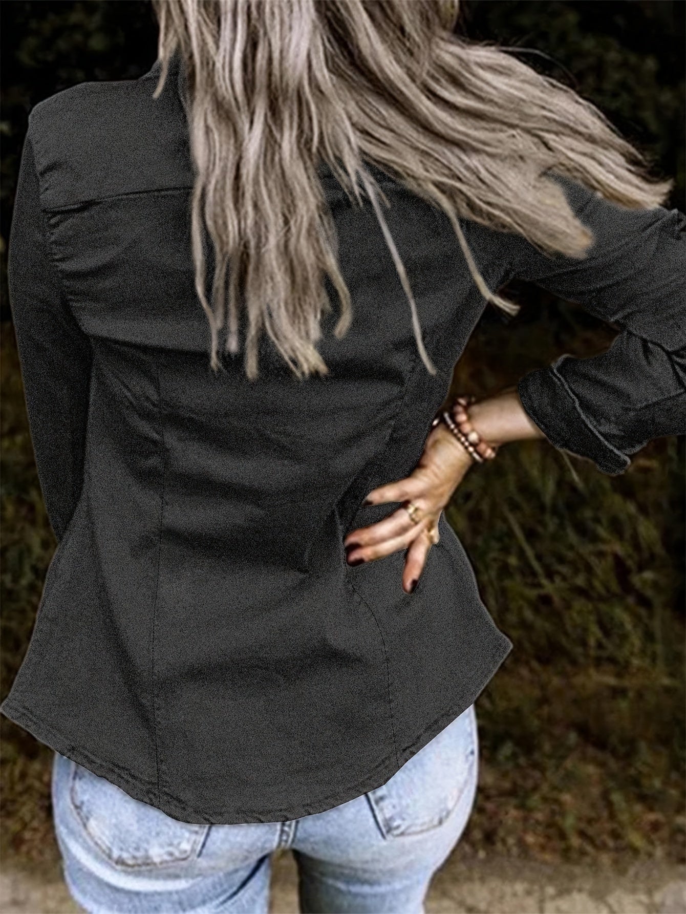 New Cross-Border European And American Fashion Women'S Denim Jacket