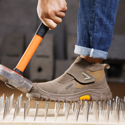 Men's Safety Shoes Anti-smashing/Stabbing-proof Steel Toe Steel Plate High Temperature  Sparkproof All Season Professional Welding Safety Shoes