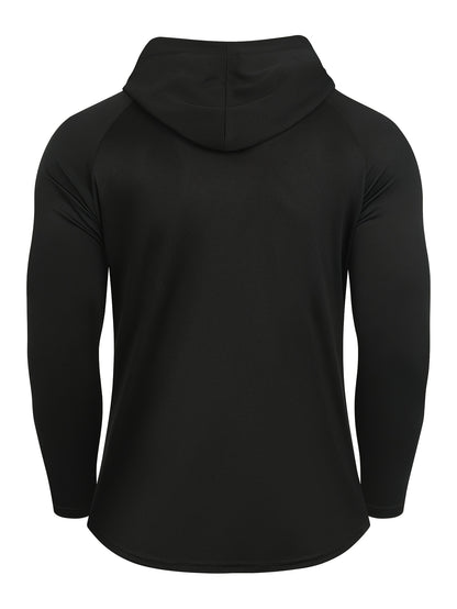 6pcs Men&Apos;S Set, Quick-Dry Breathable Knit Fabric, Solid Color Long Sleeve Athletic Compression Shirt, Suitable for Hiking, Fishing, Running, Fitness, Basketball, Regular Fit, 130 Gsm, Spring/Summer/Fall Athletic Style