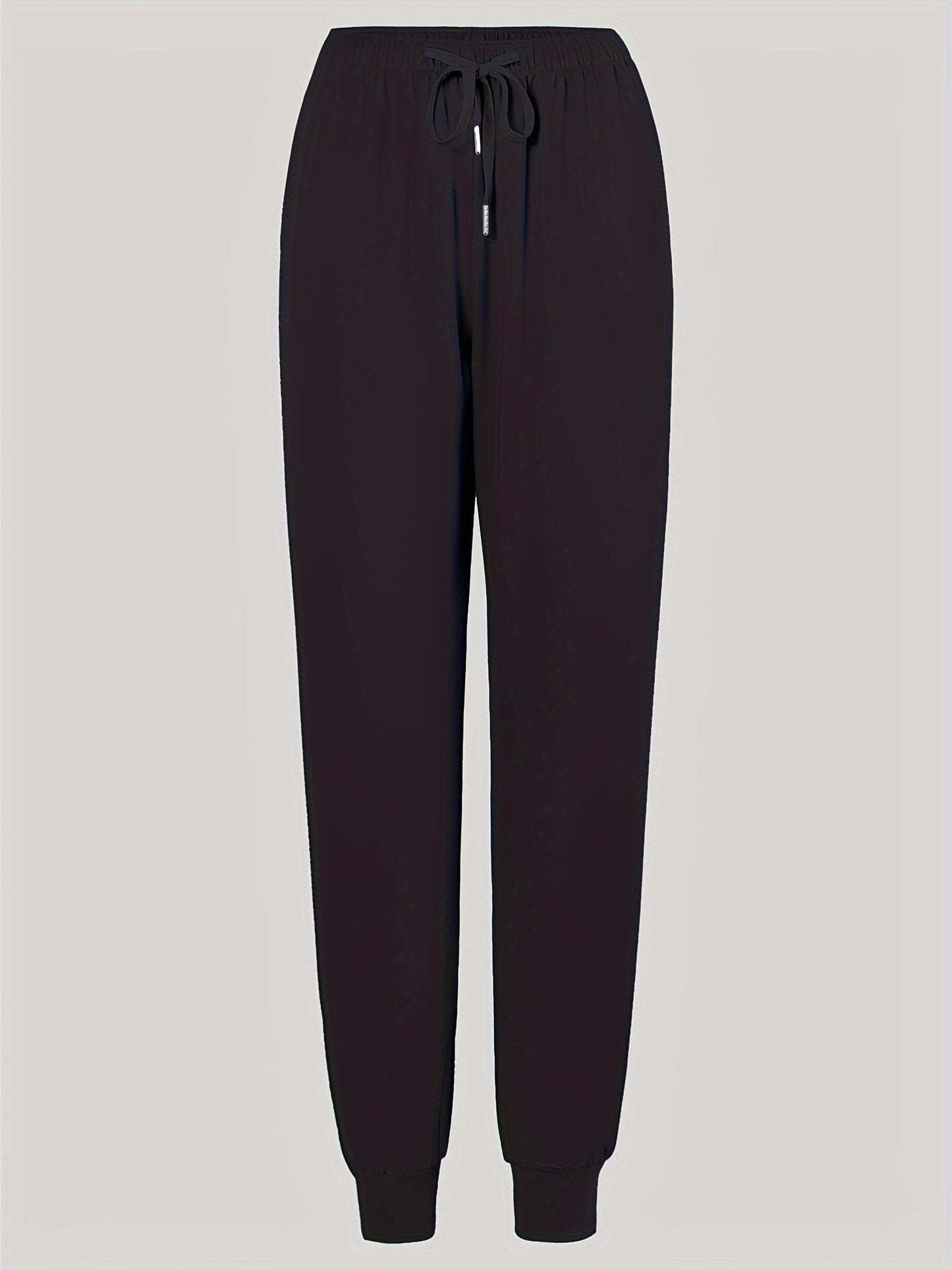 Women'S Frosted Pocket Brush Pants with Elastic Ribbed Toe Binding Work Pants