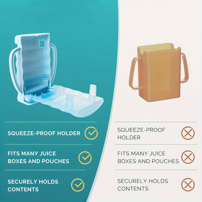 Kids Food Pouch Holder - 2-Pack Anti-Squeeze Stand