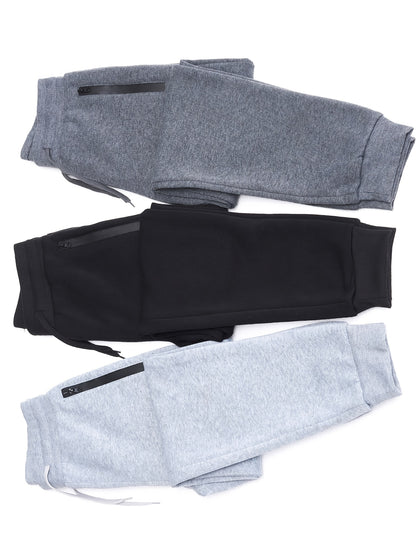 3Pk Boys Sweatpants Athletic Workout Kids Clothes Boys Joggers Pants with Zipper Pocket And Drawstring Size 4-20, Perfect for Outdoor