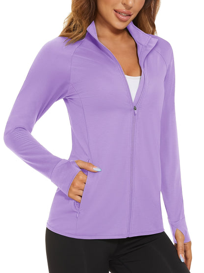 Women's Pink Lace Zip-Up Long-Sleeve Jacket - product view 4