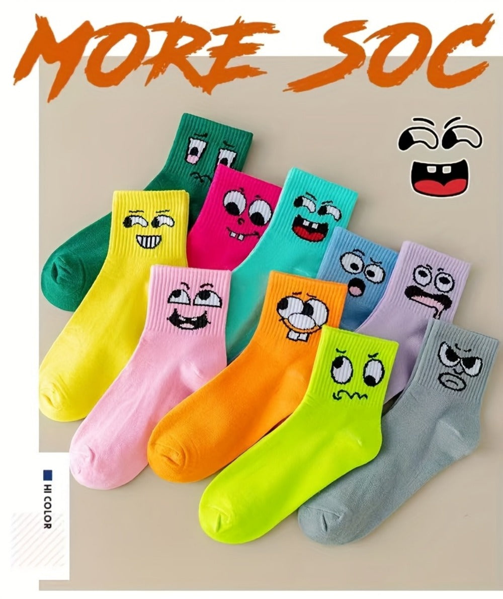 Women's Cute Print Socks - 10-Pair Pack