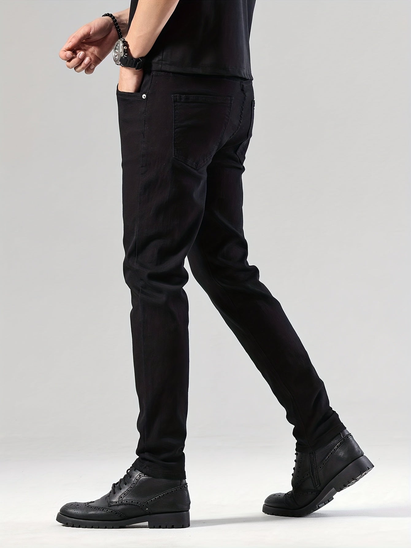 Men'S Classic Black Jeans with Regular Fit, Designed for All Seasons And Comfort, Suitable for Teenagers, Suitable for Casual Business Attire, Casual Attire, Travel Essentials, And Valentine'S Day Gifts