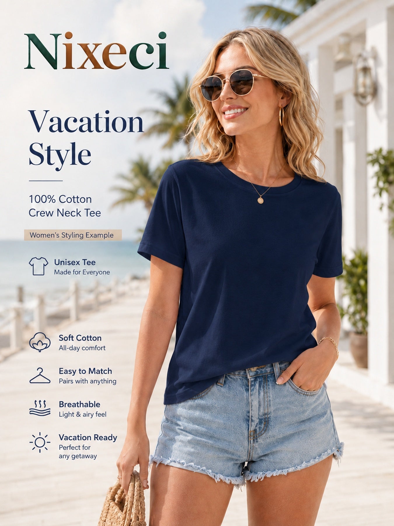 USA 250th Anniversary Independence Day American Flag Stars and Stripes Print Crew Neck T-Shirt, Summer Casual Vacation Women's Short Sleeve Top, Soft Stretch Fabric, Multiple Colors Available