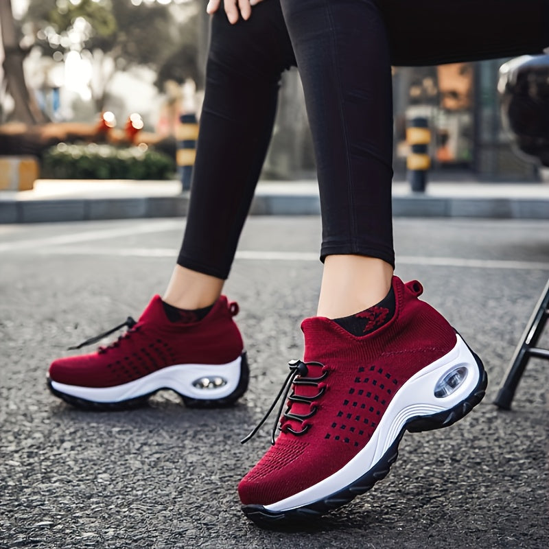 Orthopedic Sneakers Breathable Women Walking Shoes Slip on Trainers Women'S Comfortable Casual Ladies Athletic Shoe Thick Bottom, Women Shoes