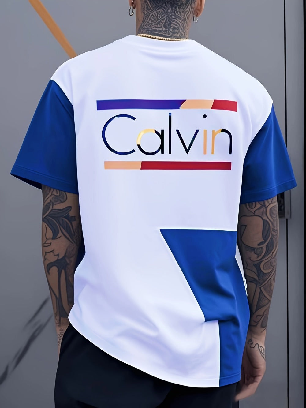 Men's Graphic Print T-Shirt - Crew Neck Short Sleeve 329893