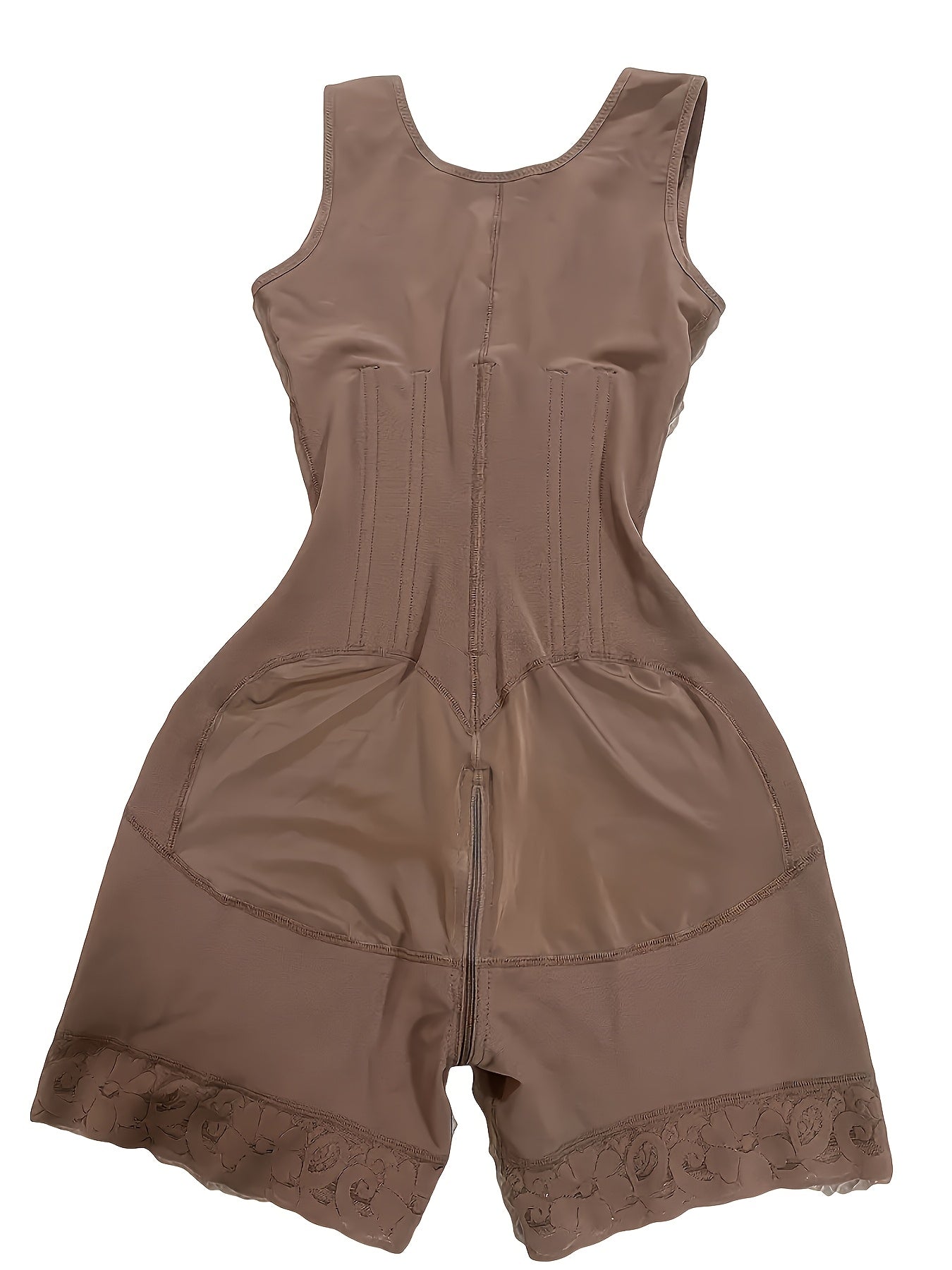 Colombian Style Shaping Waist Cincher Shapewear Tummy Control Body Shaper Postpartum Butt Lifter with Zipper Crotch