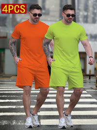 Orange + Fluorescent Green