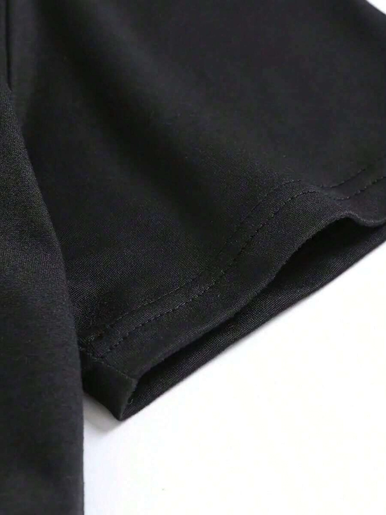 Women's Black Printed Short-Sleeve T-Shirt - product view 9