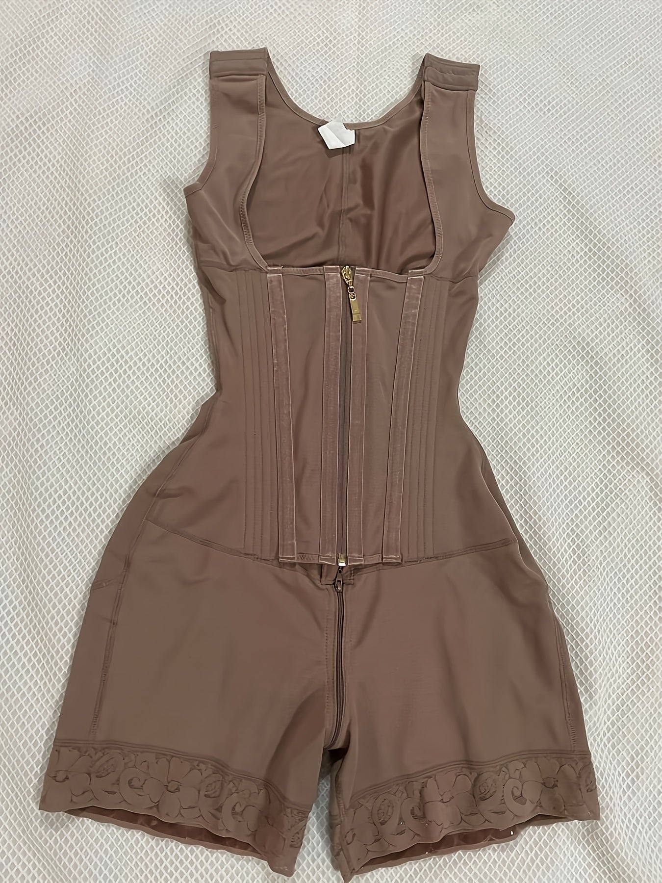 Colombian Style Shaping Waist Cincher Shapewear Tummy Control Body Shaper Postpartum Butt Lifter with Zipper Crotch