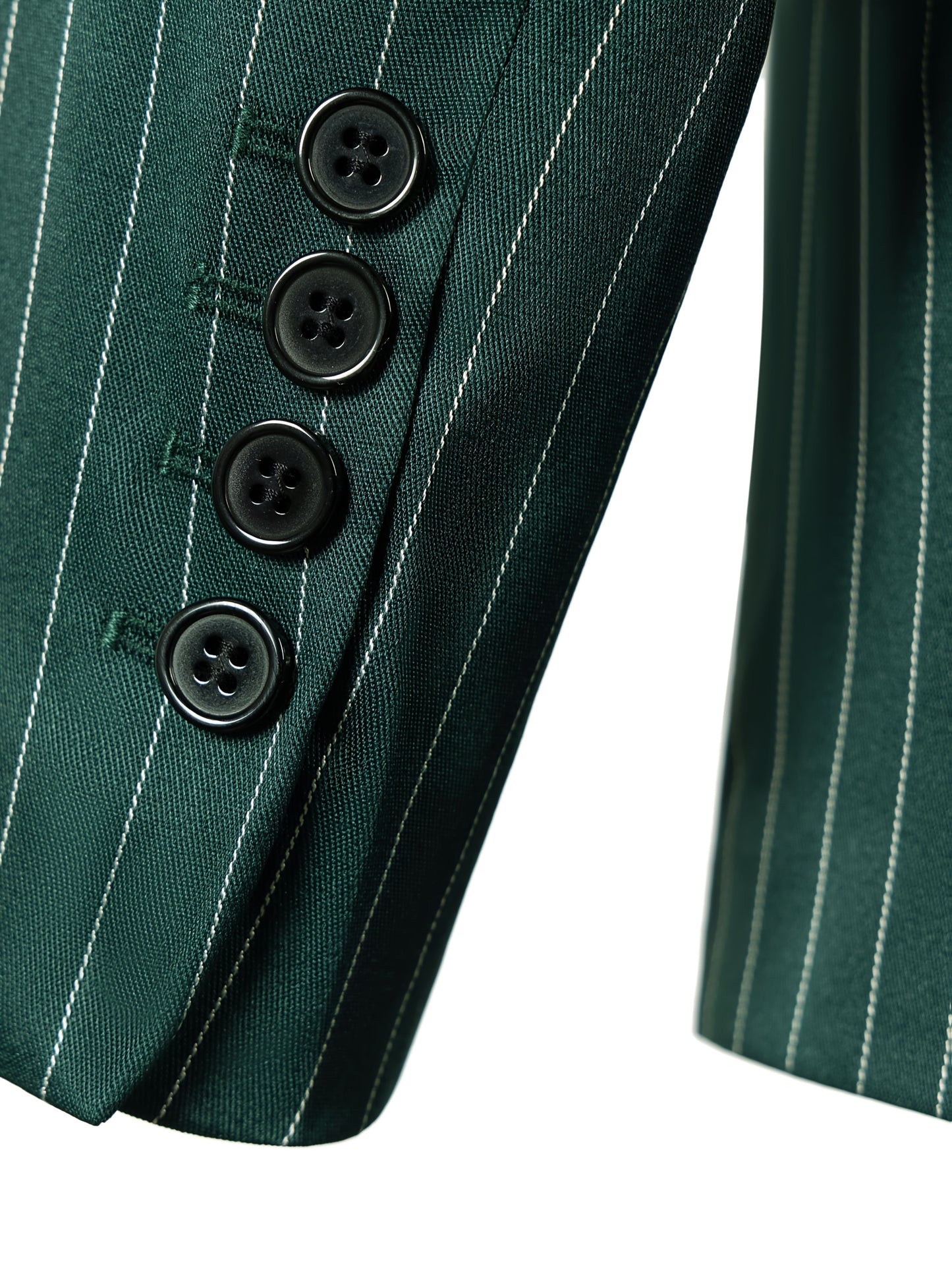 [New Men's 3pcs Suits] 3pcs New Men's Suits - Vertical Striped Suit Jackets, Vests, Pants - Two-button, Suitable for Weddings, Business Banquets, Parties, Daily Wear Valentines Gifts for Men