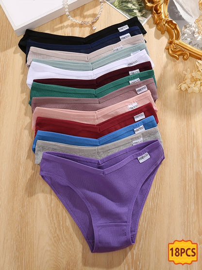 Women’s 18-Pack Briefs - Breathable Daily Comfort