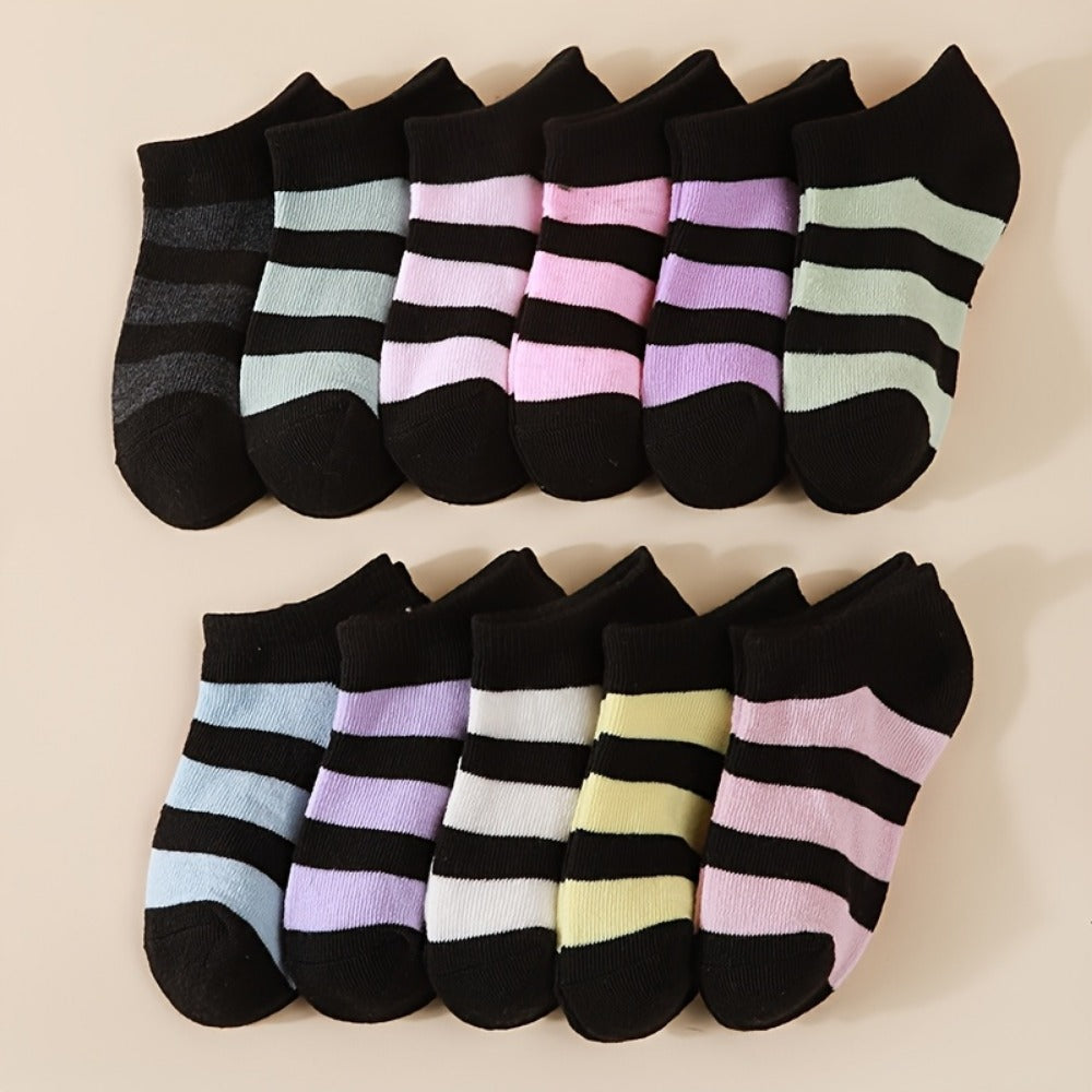 Girls' Bowknot Ankle Socks - 10/20-Pair Options