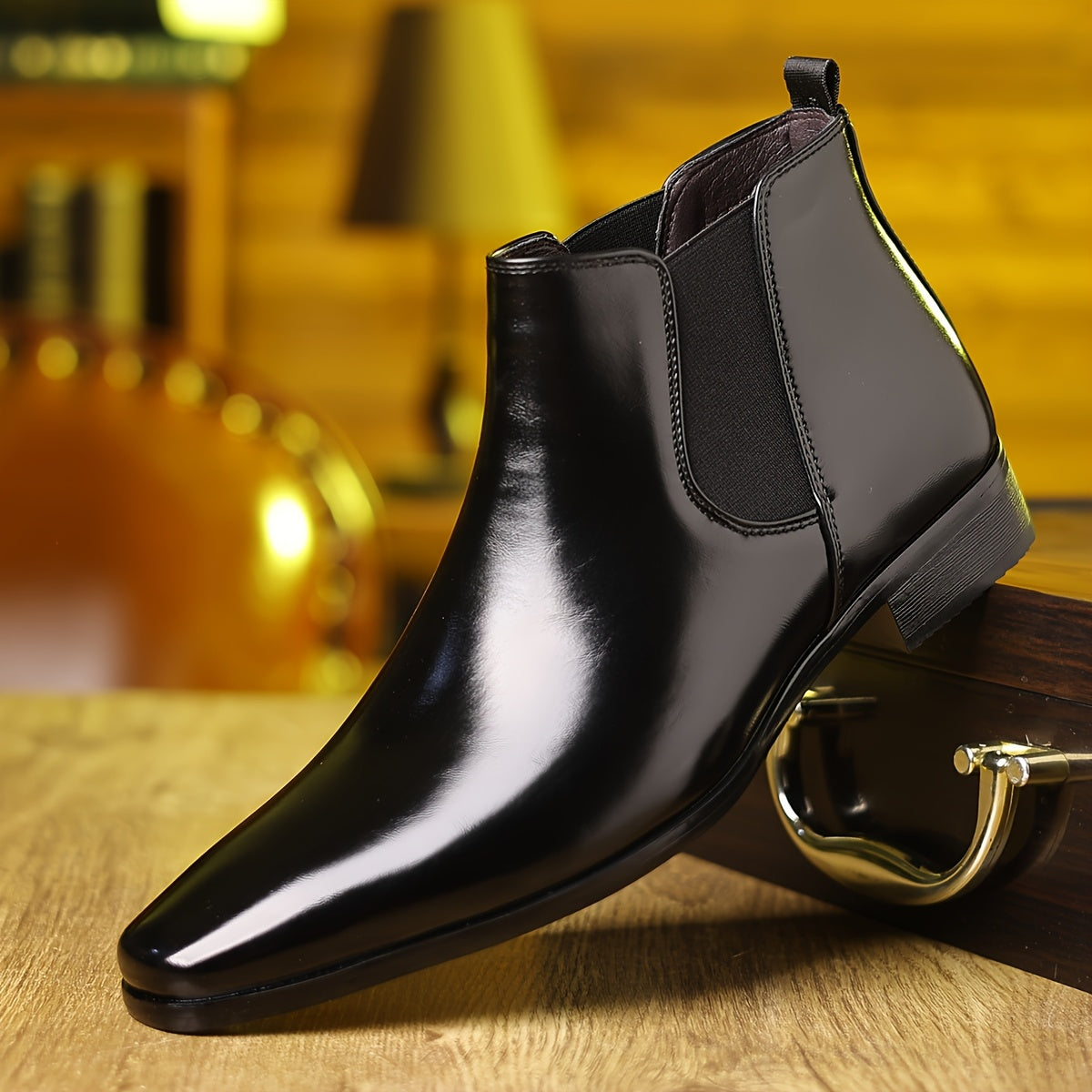 2207-1 Men'S Fashion Chelsea Boots, Non-Slip Side Zipper Ankle Boots, Suitable for Outdoor Walking, Spring And Autumn