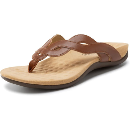 Women's Orthopedic Arch Support Sandals Orthotic Flip Flops Comfortable Slip On Thong Flat Sandals