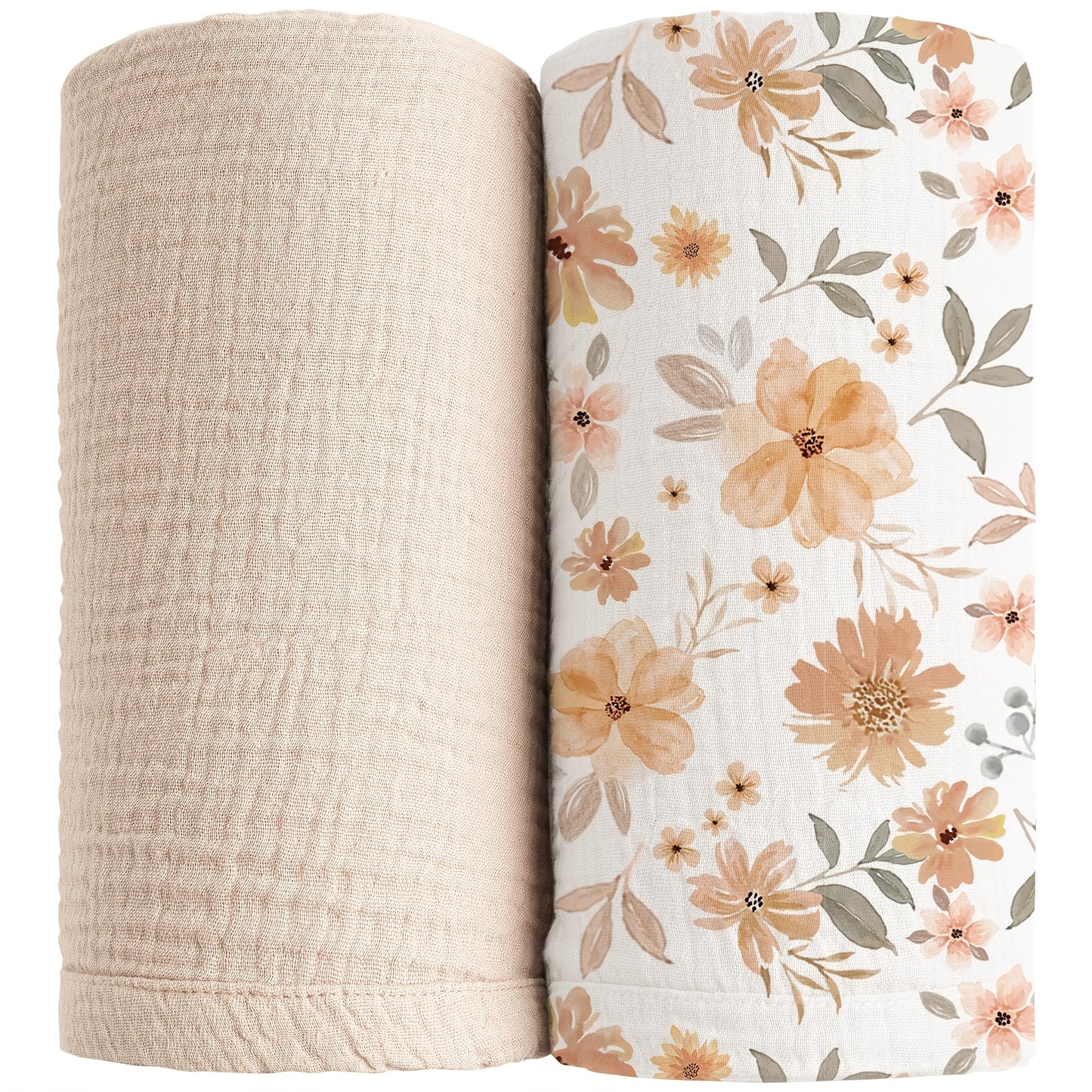 Swaddle Blanket - 2-pack Breathable Muslin Soft