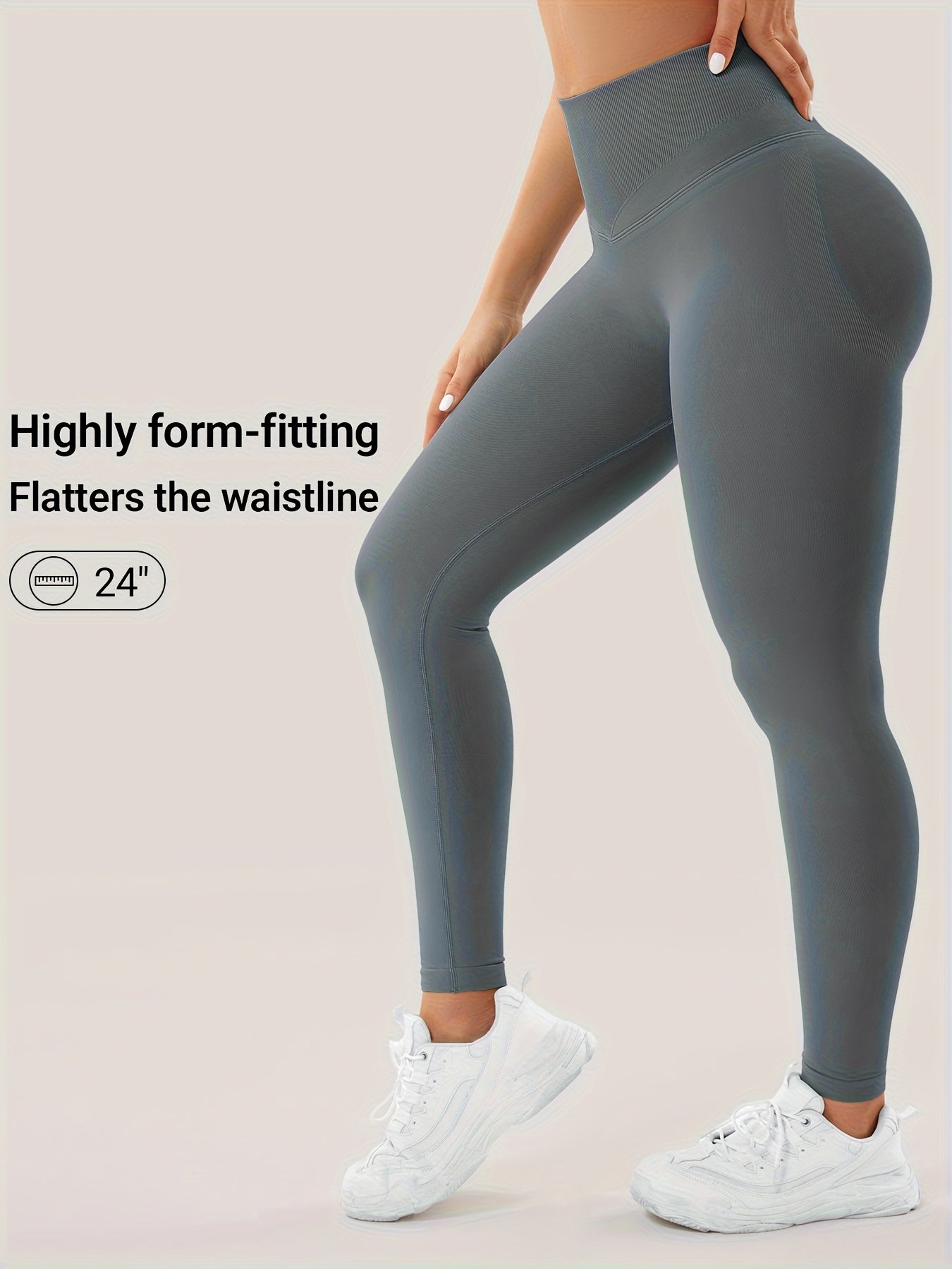 VOYJOY Women Impact Leggings Seamless Scrunch Butt Lifting Workout Leggings High Waisted Gym Yoga Pant