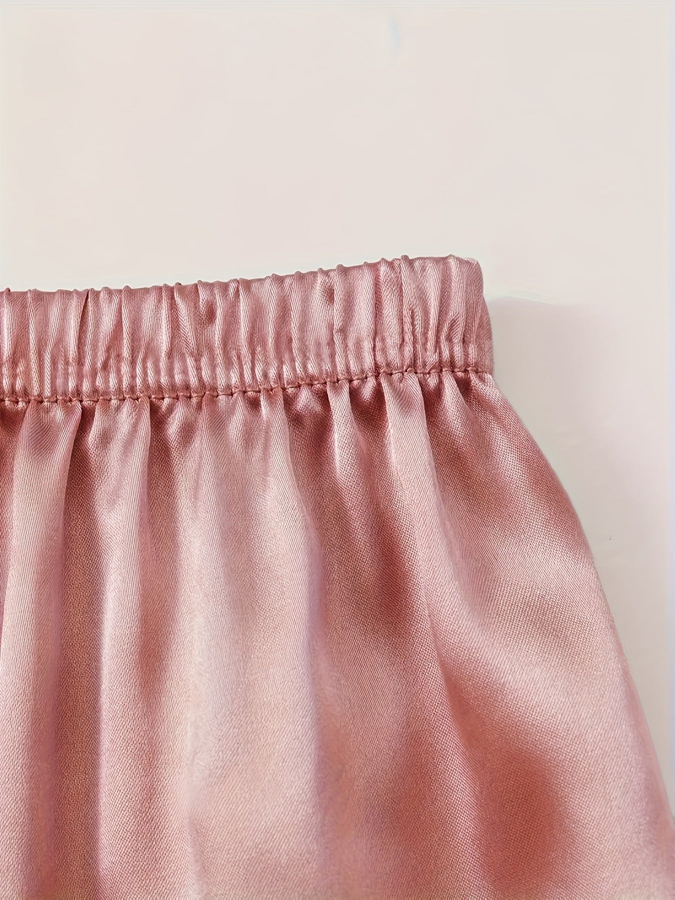 Women's Champagne Satin Short-Sleeve Pants - product view 29