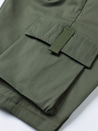 5pcs Tactical Shorts Lightweight Breathable Multi-Pocket Work Shorts, Suitable for Outdoor Casual Hiking Work Shorts, Exercise Shorts, with Elastic Waist Drawstring Multi-Pocket Random 5pcss