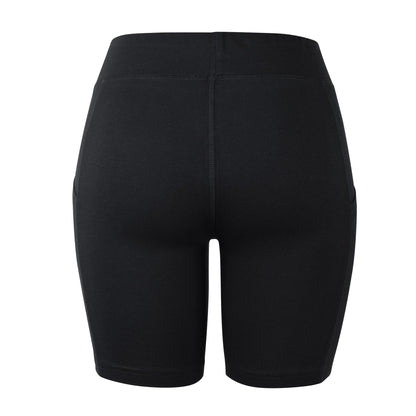 LADIES COTTON 15 INCH OUTSEAM SHORTS WITH POCKETS