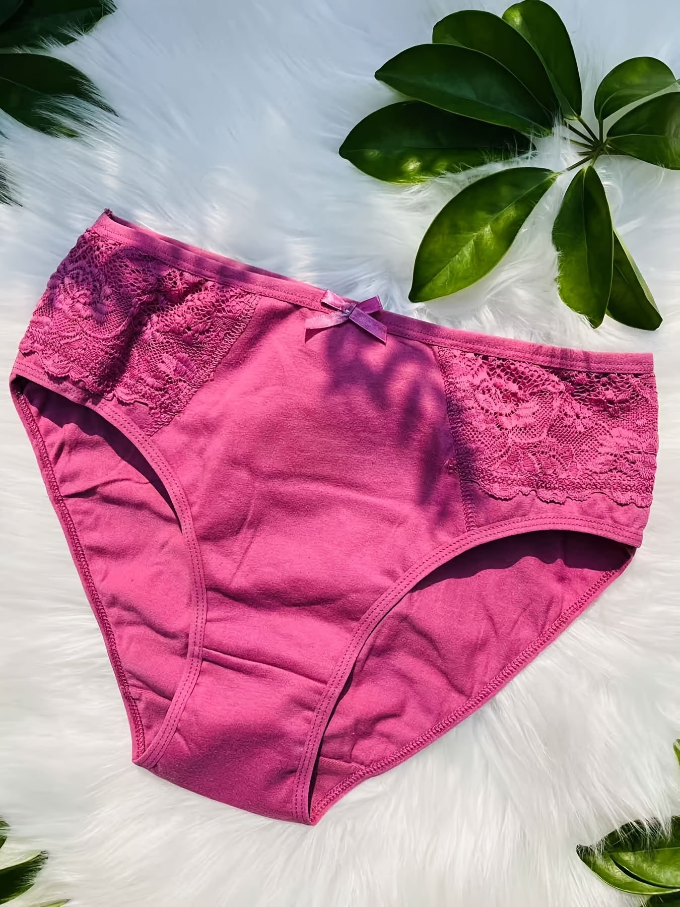 Women's Mixed colors Lace Floral High-Waist Underwear - product view 13