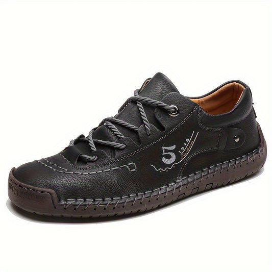 Men'S Plus Size Outdoor Sports Fashionable Men'S Shoes, Classic Business Casual Shoes with Lace Up, Hand Sewn Men'S Shoes Are Very Suitable for Office Work, Casual British Style Business Men'S Shoes