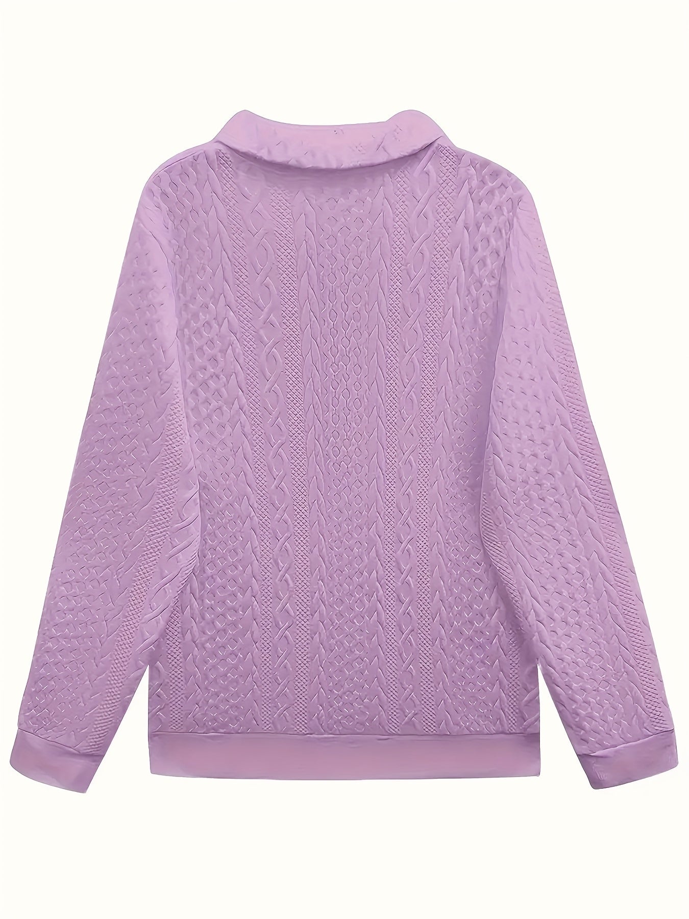 [Autumn Winter Solid Color Sweatshirt] New Fashionable And Elegant Autumn And Winter Solid Color Zipper Pocket Turnover Collar Women's Long Sleeve Sweatshirt