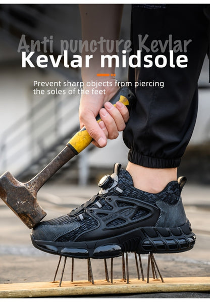 Men's Work & Safety Shoes - Puncture Resistant & Lace-Up Fit