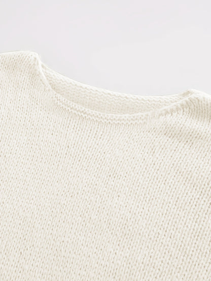 Plus Size - Plus Size Elegant Cuff Lapel Sweater-Soft Fabric, Simple Three-dimensional Color Design, Ideal For Autumn And Winter Casual Wear, Women'S Long Sleeve Sweater, Elegant Style