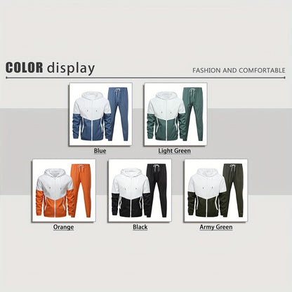 Men's Sportswear Set 8-Piece - Zipper Pocket Styles